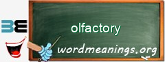 WordMeaning blackboard for olfactory
